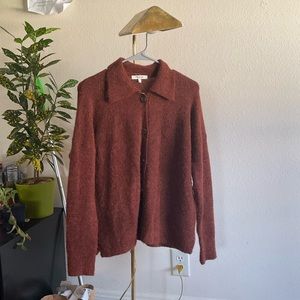 Madewell Carabelle polo cardigan sweater